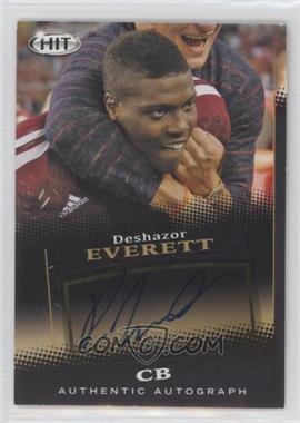 2015 Sage Hit - Autographs - Black #A128 - Deshazor Everett