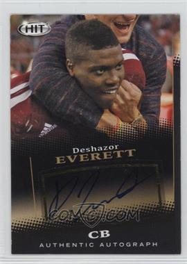 2015 Sage Hit - Autographs - Black #A128 - Deshazor Everett