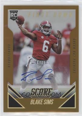 2015 Score - [Base] - First Down Signatures #372 - Rookie - Blake Sims /10