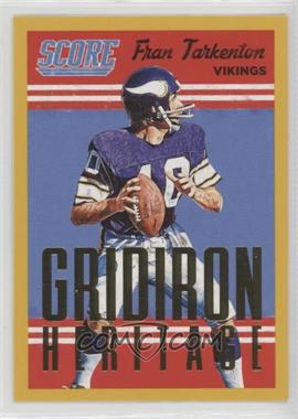 2015 Score - Gridiron Heritage - Gold #17 - Fran Tarkenton