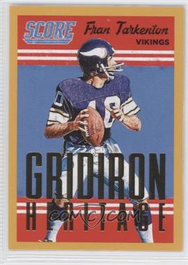 2015 Score - Gridiron Heritage - Gold #17 - Fran Tarkenton