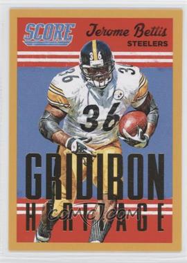 2015 Score - Gridiron Heritage - Gold #21 - Jerome Bettis