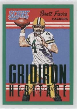 2015 Score - Gridiron Heritage - Green #7 - Brett Favre