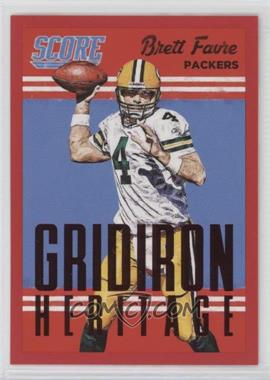 2015 Score - Gridiron Heritage - Red #7 - Brett Favre