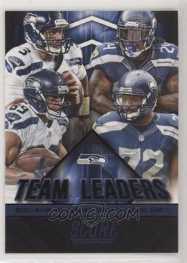 2015 Score - Team Leaders - Black #29 - Russell Wilson, Marshawn Lynch, Doug Baldwin, Michael Bennett