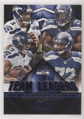 2015 Score - Team Leaders - Black #29 - Russell Wilson, Marshawn Lynch, Doug Baldwin, Michael Bennett