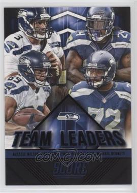 2015 Score - Team Leaders - Black #29 - Russell Wilson, Marshawn Lynch, Doug Baldwin, Michael Bennett