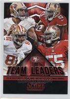 Colin Kaepernick, Frank Gore, Anquan Boldin, Ahmad Brooks