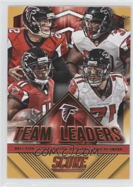 2015 Score - Team Leaders - Gold #23 - Matt Ryan, Steven Jackson, Julio Jones, Kroy Biermann