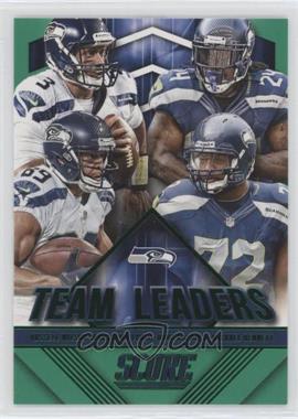 2015 Score - Team Leaders - Green #29 - Russell Wilson, Marshawn Lynch, Doug Baldwin, Michael Bennett