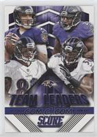 Joe Flacco, Justin Forsett, Steve Smith Sr., Elvis Dumervil