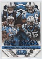 Cam Newton, Jonathan Stewart, Kelvin Benjamin, Charles Johnson