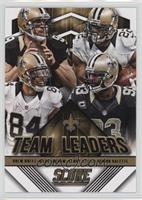 Drew Brees, Mark Ingram, Kenny Stills, Junior Galette