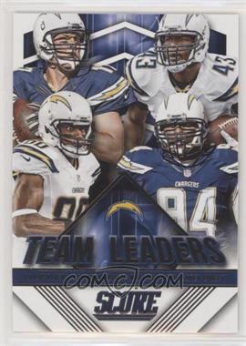 2015 Score - Team Leaders #27 - Philip Rivers, Branden Oliver, Malcom Floyd, Corey Liuget [EX to NM]