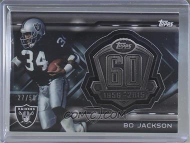 2015 Topps - 60 Commemorative Relics - Silver #T60R-BJ - Bo Jackson /50