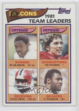 2015 Topps - 60th Anniversary Buybacks - Standard Black #1982-271 - 1981 Team Leaders - William Andrews, Tom Pridemore, Alfred Jenkins, Al Richardson