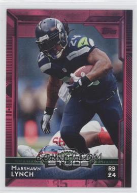 2015 Topps - [Base] - BCA Pink #330 - Fantasy Studs - Marshawn Lynch /499