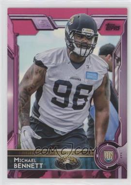 2015 Topps - [Base] - BCA Pink #393 - Rookie - Michael Bennett /499