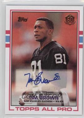 2015 Topps 60th Anniversary Retired Autograph - Topps Online Exclusive [Base] #T60RA-TBR - Tim Brown