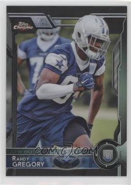 2015 Topps Chrome - [Base] - Black Refractor #114 - Rookies - Randy Gregory /299