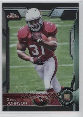 2015 Topps Chrome - [Base] - Black Refractor #177 - Rookies - David Johnson /299