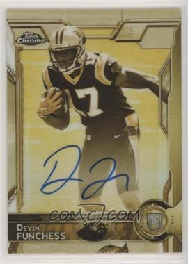 2015 Topps Chrome - [Base] - Gold Sepia Refractor Autographs #107 - Rookies - Devin Funchess /50