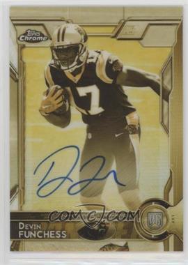 2015 Topps Chrome - [Base] - Gold Sepia Refractor Autographs #107 - Rookies - Devin Funchess /50