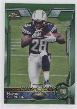 2015 Topps Chrome - [Base] - Green Refractor #105 - Rookies - Melvin Gordon