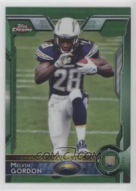 2015 Topps Chrome - [Base] - Green Refractor #105 - Rookies - Melvin Gordon