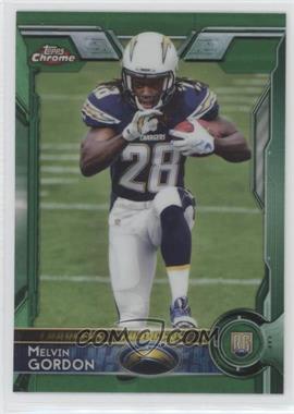 2015 Topps Chrome - [Base] - Green Refractor #105 - Rookies - Melvin Gordon