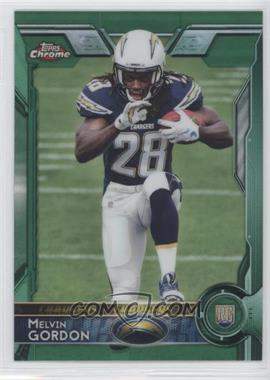 2015 Topps Chrome - [Base] - Green Refractor #105 - Rookies - Melvin Gordon