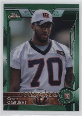 2015 Topps Chrome - [Base] - Green Refractor #134 - Rookies - Cedric Ogbuehi