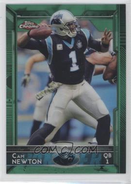 2015 Topps Chrome - [Base] - Green Refractor #20 - Cam Newton