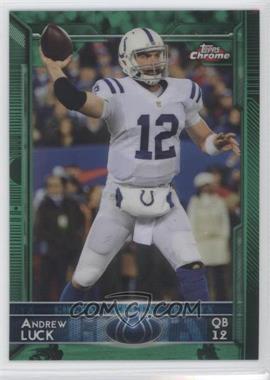 2015 Topps Chrome - [Base] - Green Refractor #6 - Andrew Luck