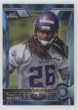 2015 Topps Chrome - [Base] - Hot Box Blue Diamond Refractor #104 - Rookies - Trae Waynes