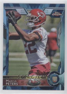 2015 Topps Chrome - [Base] - Hot Box Blue Diamond Refractor #124 - Rookies - Marcus Peters