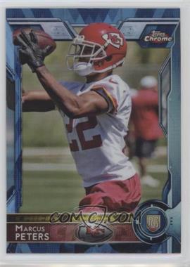 2015 Topps Chrome - [Base] - Hot Box Blue Diamond Refractor #124 - Rookies - Marcus Peters