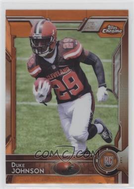 2015 Topps Chrome - [Base] - Orange Refractor #140 - Rookies - Duke Johnson