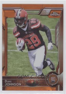 2015 Topps Chrome - [Base] - Orange Refractor #140 - Rookies - Duke Johnson