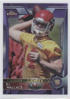 2015 Topps Chrome - [Base] - Purple Refractor #188 - Rookies - Bo Wallace