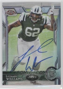 2015 Topps Chrome - [Base] - Refractor Autographs #130 - Rookies - Leonard Williams /150