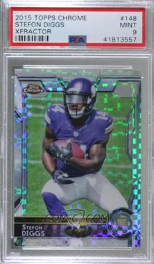 2015 Topps Chrome - [Base] - Retail X-Fractor #148 - Rookies - Stefon Diggs [PSA 9 MINT]