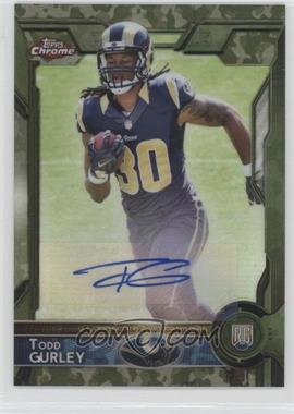 2015 Topps Chrome - [Base] - STS Camo Refractor Autographs #110 - Rookies - Todd Gurley /99