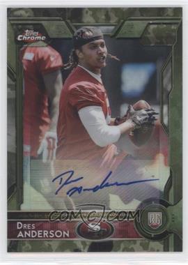 2015 Topps Chrome - [Base] - STS Camo Refractor Autographs #169 - Rookies - Dres Anderson /99