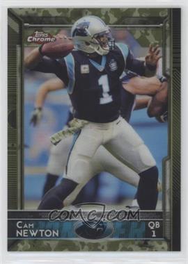 2015 Topps Chrome - [Base] - STS Camo Refractor #20 - Cam Newton /499