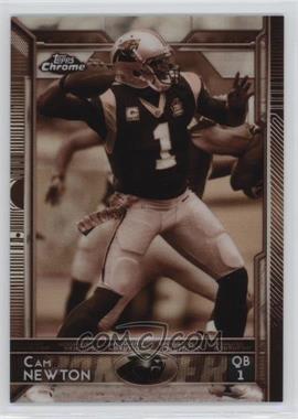 2015 Topps Chrome - [Base] - Sepia Refractor #20 - Cam Newton /99