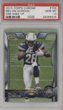 2015 Topps Chrome - [Base] #105.1 - Rookies - Melvin Gordon (Left Knee Up) [PSA 10 GEM MT]