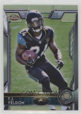 2015 Topps Chrome - [Base] #138.1 - Rookies - T.J. Yeldon (Football at Chest)
