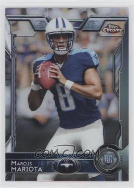 2015 Topps Chrome - [Base] #150.1 - Rookies - Marcus Mariota (Both Hands on Football)