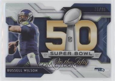 2015 Topps Chrome - Super Bowl 50 Die-Cuts - Refractor #SBDC-RW - Russell Wilson /99